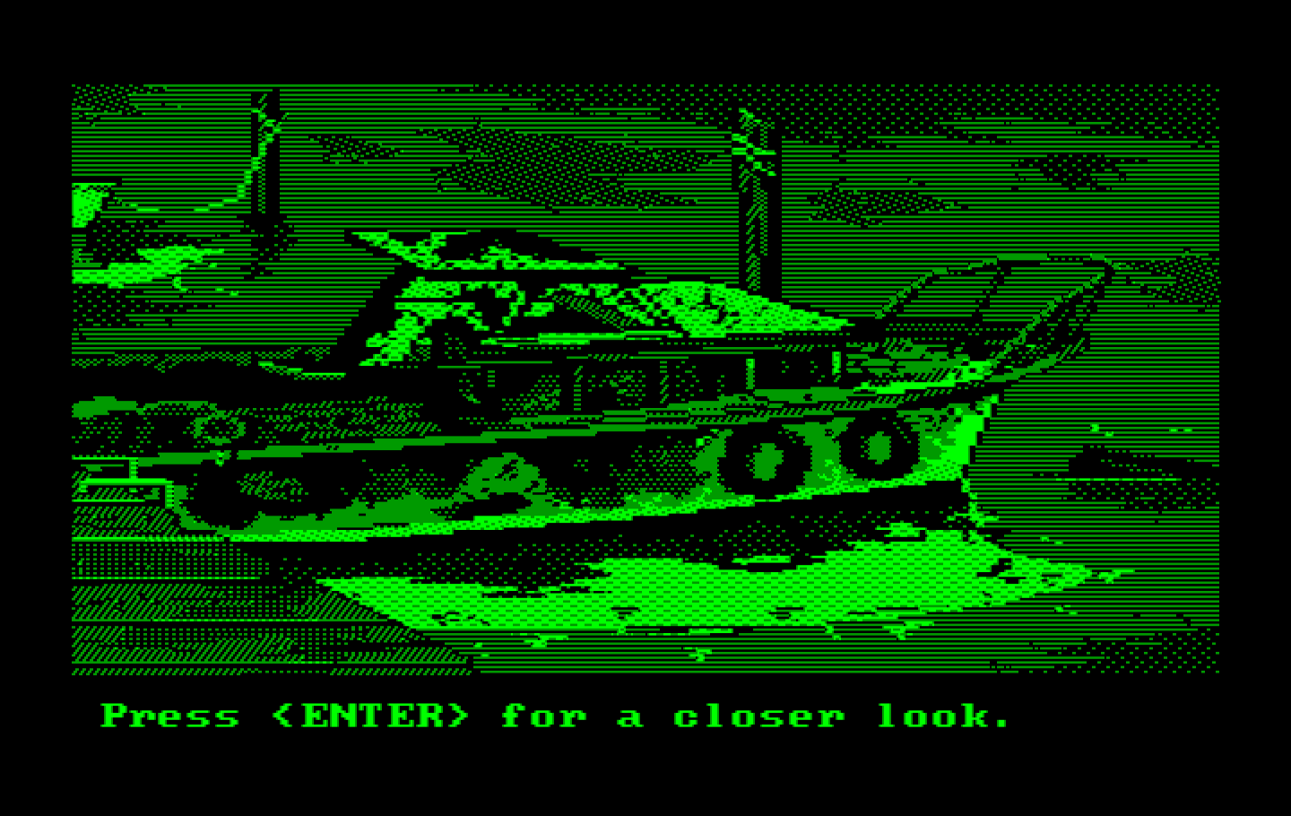 Manhunter 2: San Francisco IBM PC/Compatibles Screenshot: This boat caught fire; but how?