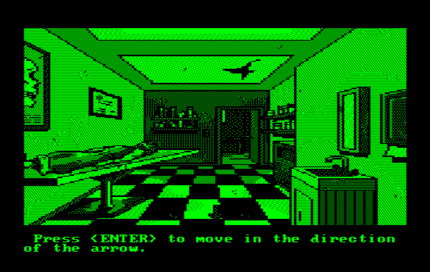 Manhunter 2: San Francisco IBM PC/Compatibles Screenshot: Inside the doctor's house.