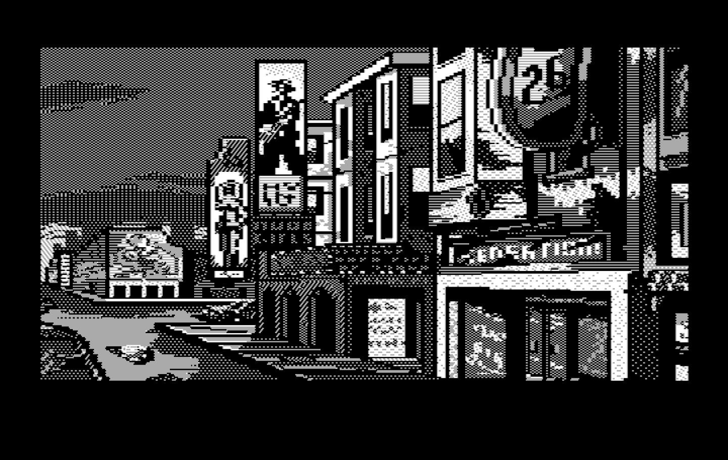 Manhunter 2: San Francisco IBM PC/Compatibles Screenshot: Another view of San Francisco...