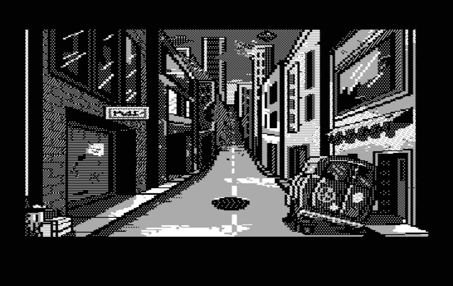 Manhunter 2: San Francisco IBM PC/Compatibles Screenshot: The streets of post-apocalyptic San Francisco...