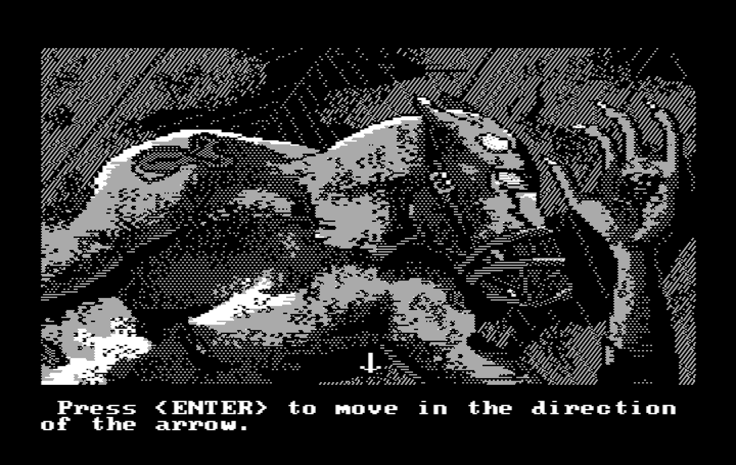 Manhunter 2: San Francisco IBM PC/Compatibles Screenshot: A strange mutant was on board...