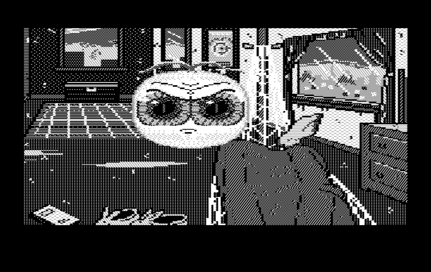 Manhunter 2: San Francisco IBM PC/Compatibles Screenshot: An orb arrives to wake you up.