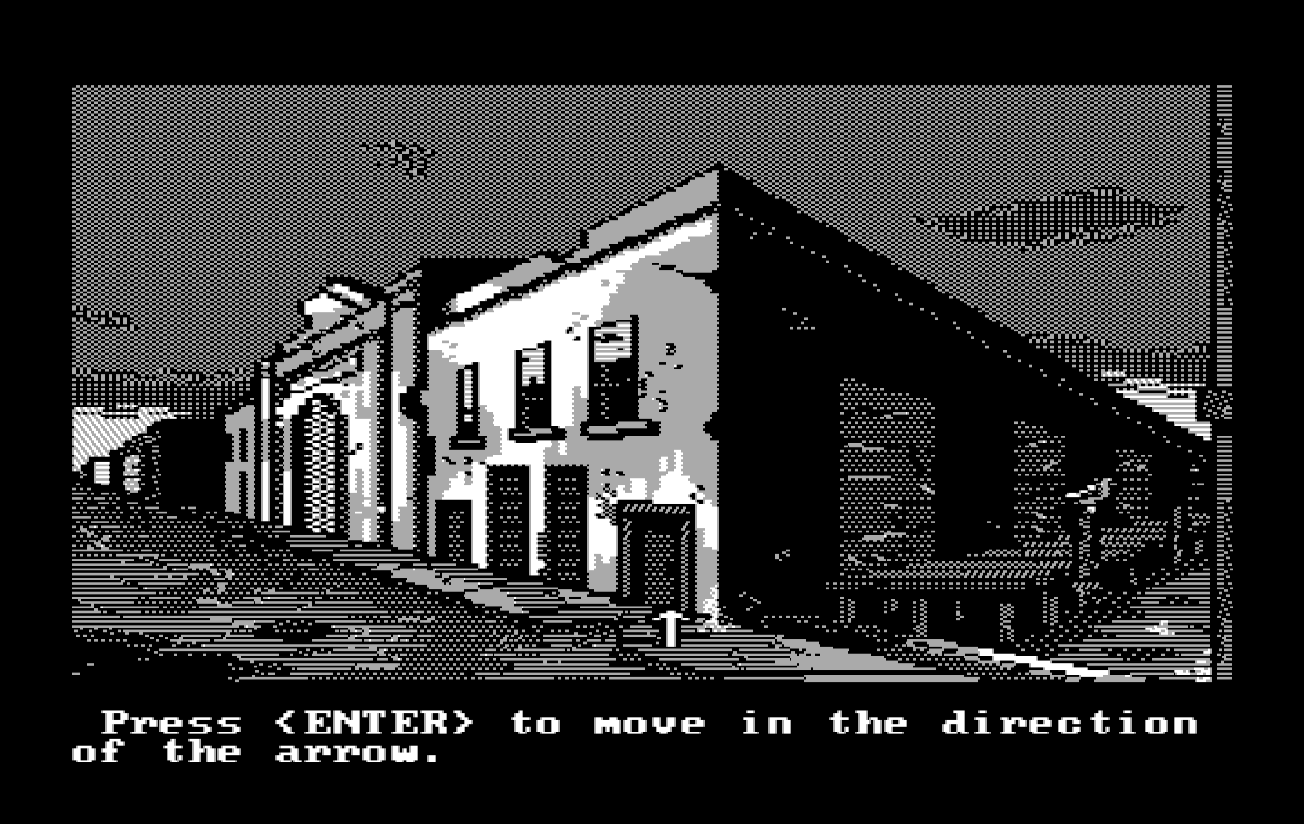 Manhunter 2: San Francisco IBM PC/Compatibles Screenshot: Visiting a warehouse...