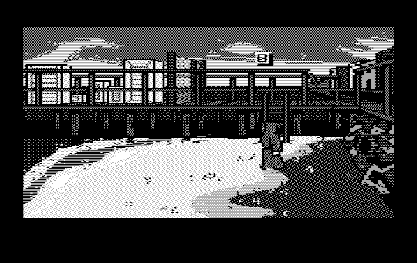 Manhunter 2: San Francisco IBM PC/Compatibles Screenshot: Back at the pier...