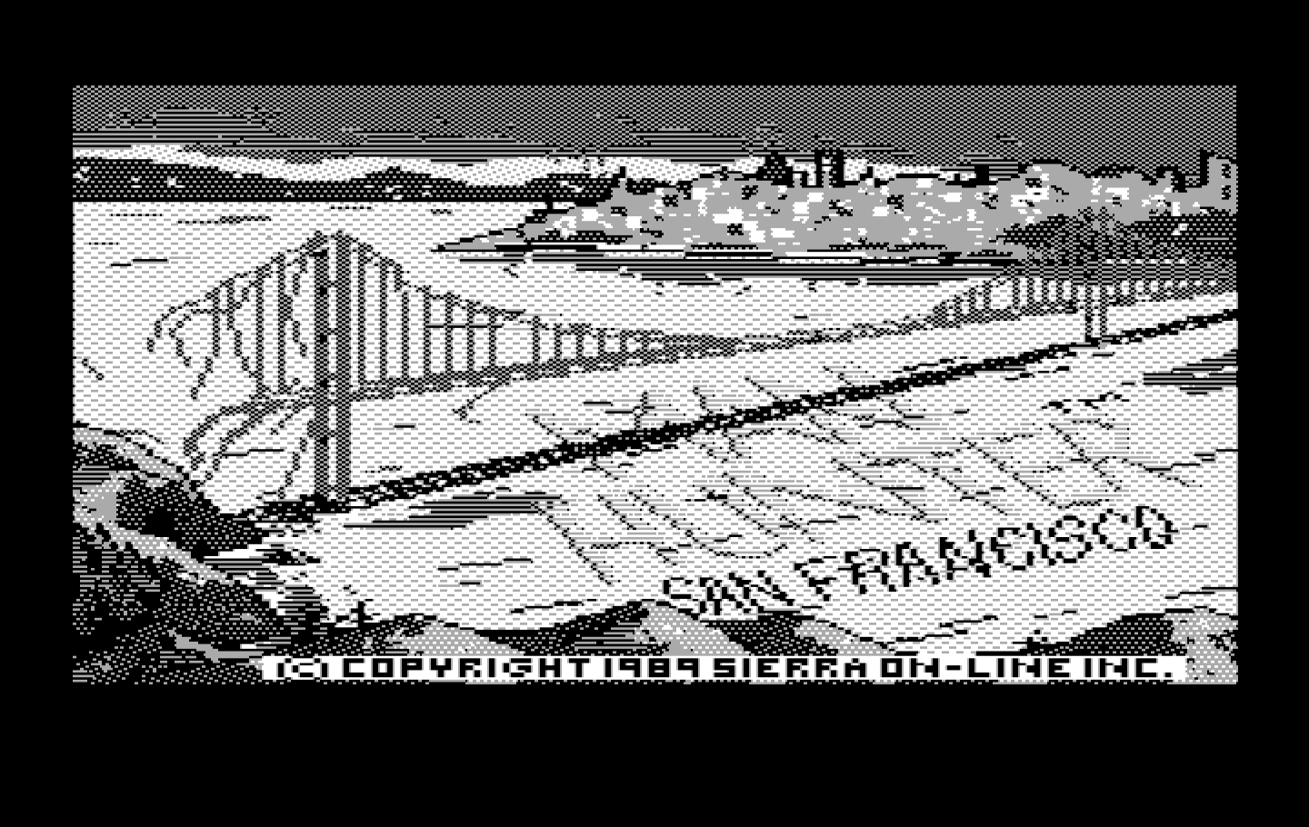 Manhunter 2: San Francisco IBM PC/Compatibles Screenshot: Title screen.