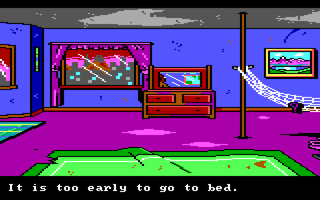 Manhunter 2: San Francisco IBM PC/Compatibles Screenshot: Still too early to go to bed.