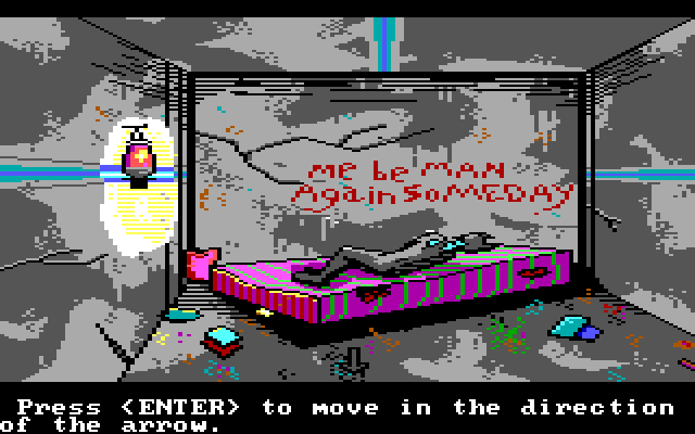 Manhunter 2: San Francisco IBM PC/Compatibles Screenshot: This place is in rough shape!