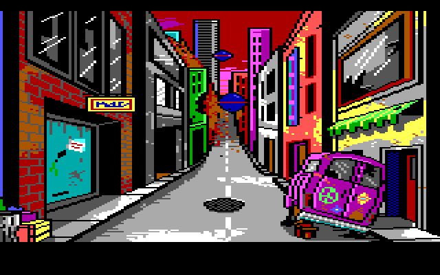 Manhunter 2: San Francisco IBM PC/Compatibles Screenshot: The game begins in the streets of San Francisco.