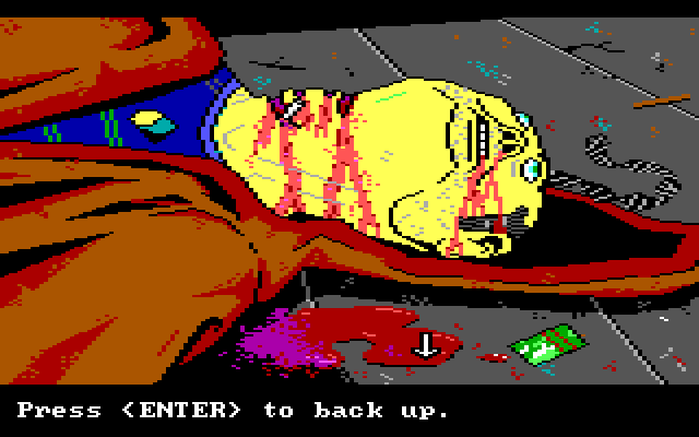 Manhunter 2: San Francisco IBM PC/Compatibles Screenshot: The body count increases quickly...