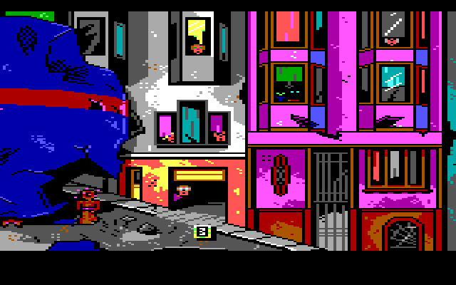 Manhunter 2: San Francisco IBM PC/Compatibles Screenshot: The game begins with a crash landing here.