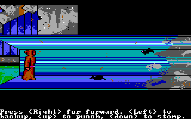 Manhunter 2: San Francisco IBM PC/Compatibles Screenshot: Another arcade sequence...rats and bats attack!