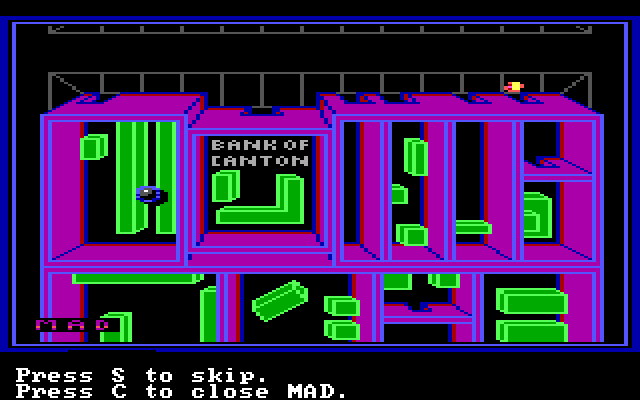Manhunter 2: San Francisco IBM PC/Compatibles Screenshot: As in the previous game you can track suspects.