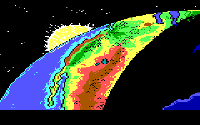 Manhunter 2: San Francisco IBM PC/Compatibles Screenshot: Introduction; the sun rises...