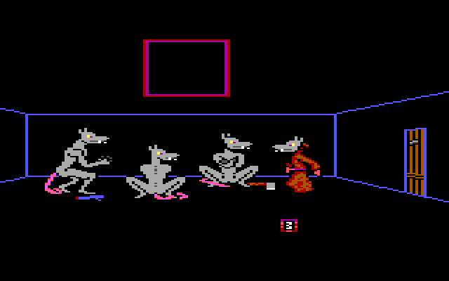 Manhunter 2: San Francisco IBM PC/Compatibles Screenshot: Disguised as a rat.