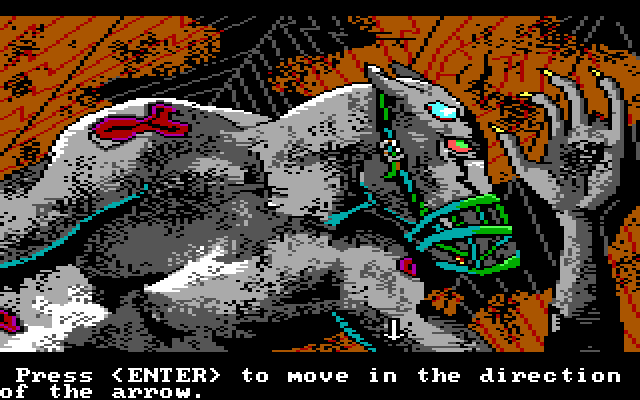 Manhunter 2: San Francisco IBM PC/Compatibles Screenshot: Found another dead person...of some strange species.