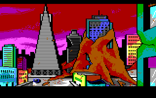 Manhunter 2: San Francisco IBM PC/Compatibles Screenshot: A view of San Francisco.