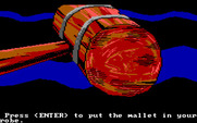 Manhunter 2: San Francisco for IBM PC/Compatibles - What's that on the front of the mallet? A clue?