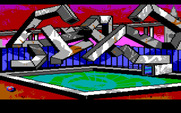 Manhunter 2: San Francisco for IBM PC/Compatibles - Outside a water fountain...