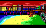 Manhunter 2: San Francisco for IBM PC/Compatibles - The beach near the pier.
