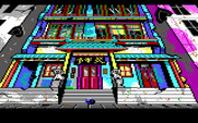 Manhunter 2: San Francisco for IBM PC/Compatibles - Outside a building.