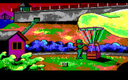 Manhunter 2: San Francisco for IBM PC/Compatibles - About to get into a hot air balloon.