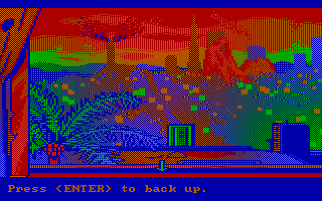Manhunter 2: San Francisco IBM PC/Compatibles Screenshot: A view of San Francisco.