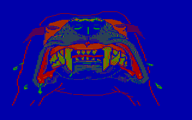 Manhunter 2: San Francisco IBM PC/Compatibles Screenshot: Uh oh, they have a guard dog!