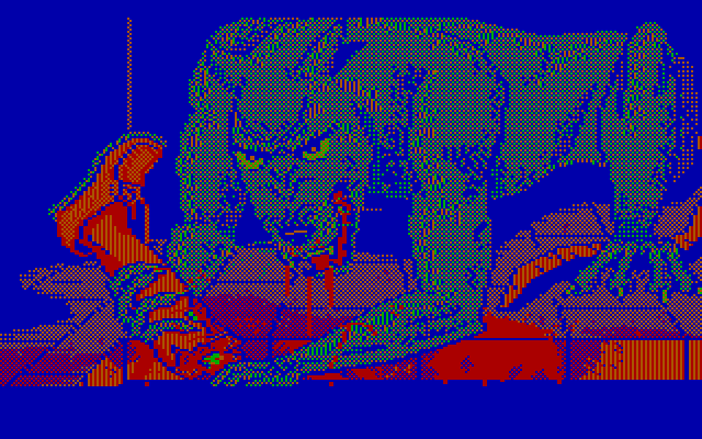 Manhunter 2: San Francisco IBM PC/Compatibles Screenshot: Be careful where you go, don't want to come across anyone unfriendly!