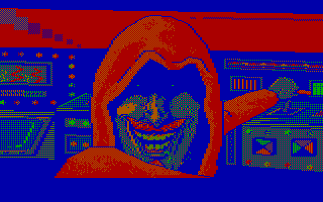 Manhunter 2: San Francisco IBM PC/Compatibles Screenshot: Remember this guy from the previous game? He still causes trouble.