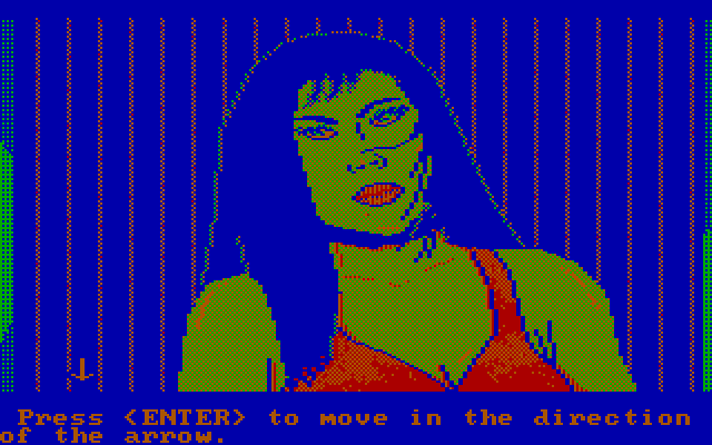 Manhunter 2: San Francisco IBM PC/Compatibles Screenshot: This woman might be able to help me...