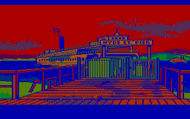Manhunter 2: San Francisco IBM PC/Compatibles Screenshot: The Hyde St. Pier.