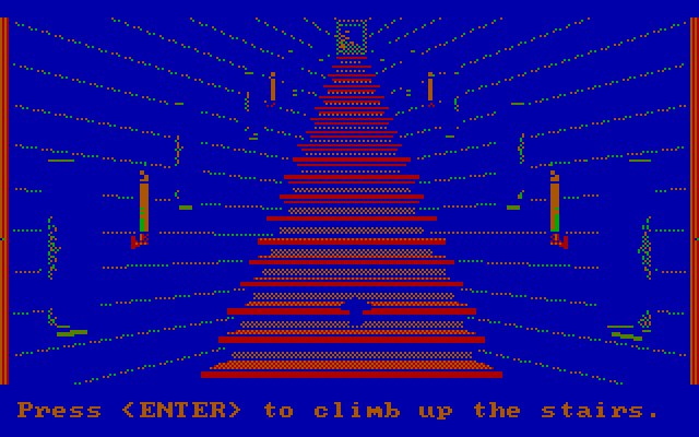 Manhunter 2: San Francisco IBM PC/Compatibles Screenshot: Where do these stairs go?