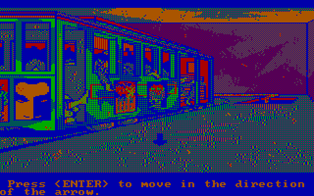 Manhunter 2: San Francisco IBM PC/Compatibles Screenshot: A trolley in a warehouse filled with bodies.
