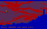 Manhunter 2: San Francisco for IBM PC/Compatibles - Hot air balloon arcade sequence.