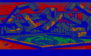 Manhunter 2: San Francisco for IBM PC/Compatibles - In front of a water fountain.