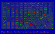 Manhunter 2: San Francisco for IBM PC/Compatibles - Map of San Francisco; select a destination to travel to.