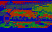 Manhunter 2: San Francisco for IBM PC/Compatibles - Getting into a hot air balloon.