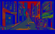 Manhunter 2: San Francisco for IBM PC/Compatibles - The streets of San Francisco following the orb invasion.