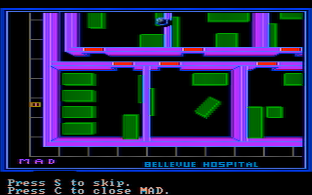 Manhunter: New York IBM PC/Compatibles Screenshot: Tracking my target...