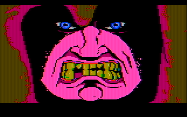 Manhunter: New York IBM PC/Compatibles Screenshot: This guy looks angry! I'm in trouble now...