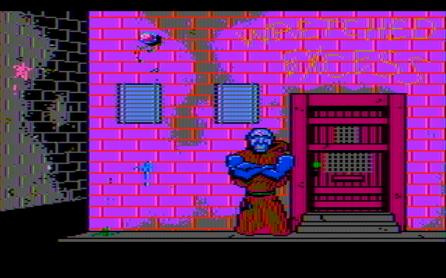 Manhunter: New York IBM PC/Compatibles Screenshot: Outside a nightclub...