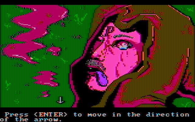 Manhunter: New York IBM PC/Compatibles Screenshot: Examining another body...any clues?