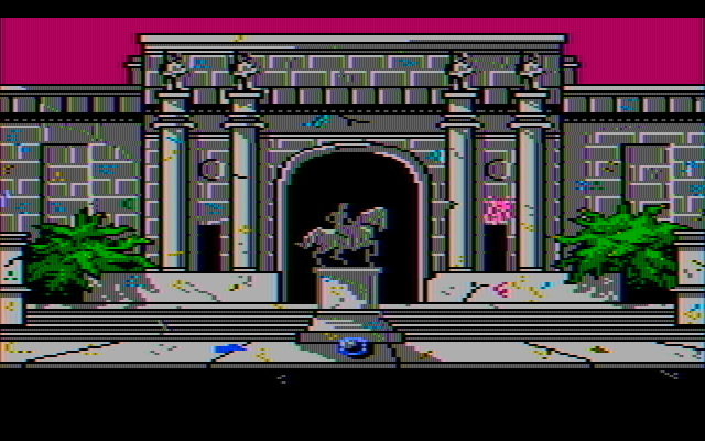 Manhunter: New York IBM PC/Compatibles Screenshot: Time to sneak into the museum...