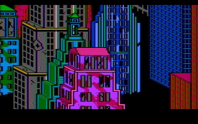 Manhunter: New York IBM PC/Compatibles Screenshot: Welcome to New York following the orb invasion!