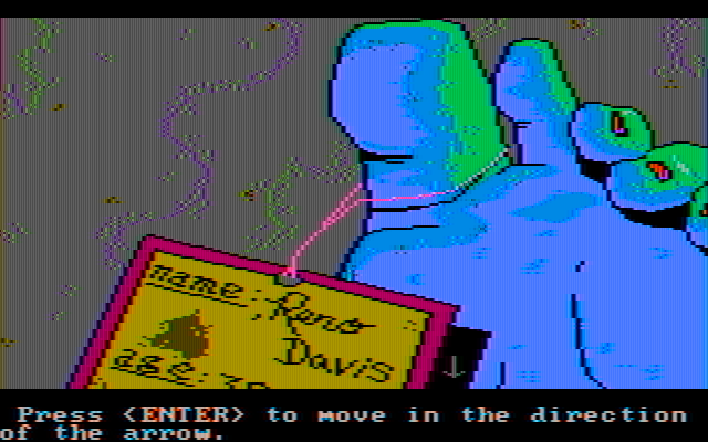 Manhunter: New York IBM PC/Compatibles Screenshot: Zoomed in for a closer look...