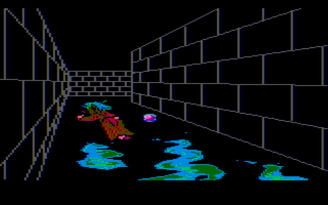 Manhunter: New York IBM PC/Compatibles Screenshot: Yet another maze, and I found someone!