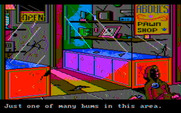 Manhunter: New York for IBM PC/Compatibles - There are quite a few bums in the area...