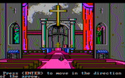 Manhunter: New York for IBM PC/Compatibles - Searching the church.