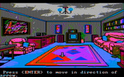 Manhunter: New York for IBM PC/Compatibles - Searching an apartment.