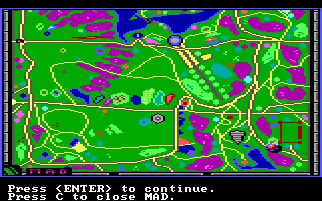 Manhunter: New York IBM PC/Compatibles Screenshot: Tracking people in the park...